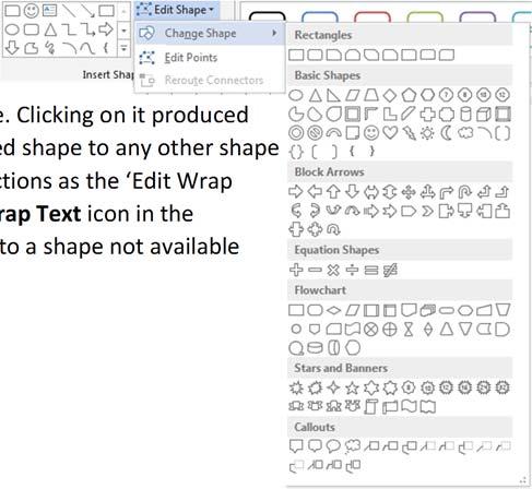 The DRAWING TOOLS FORMAT Ribbon Once again, this Ribbon is similar across the Microsoft Office applications. Much of it is identical to the PICTURE TOOLS FORMAT Ribbon.