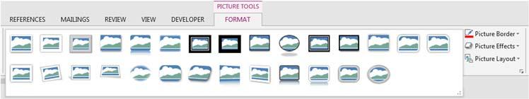 Undoing Changes to a Picture In Word, Excel, and PowerPoint, the Reset Picture icon opens to two choices: (1) Reset Picture which removes adjustments which have been made but does not change the size