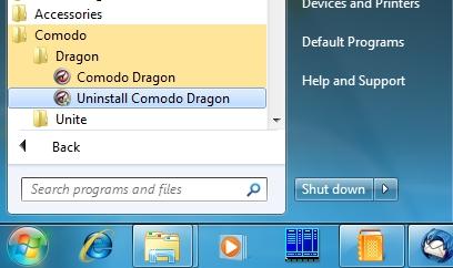 The Uninstall dialog will be displayed. By, default, you will be provided a choice to save your Dragon profile data in your computer.