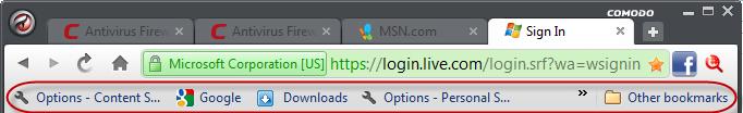 6.2.Finding and Editing Bookmarks The bookmark bar under the address bar of the browser displays all your bookmark folders and bookmarks.