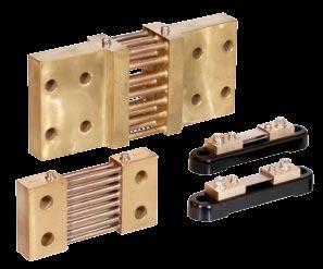 Eltime Controls Email: sales@eltime.co.uk Web: www.eltime.co.uk DC Shunts 5 Brass ended manganin shunts 10 Amp to 5000 Amp 50mV or 60mV output versions available Accuracy class 0.
