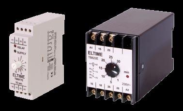Eltime Controls Tel: +44 (0) 1621 859500 Fax: +44 (0) 1621 855335 6 Electronic Protection Relays Monitor and protect against over/under fault conditions Single or