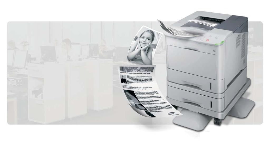 Productive and Convenient By harnessing fast print speeds and convenient functions, the Samsung ML-5515ND/6515ND delivers the reliable, high-quality performance that today s diverse and busy office