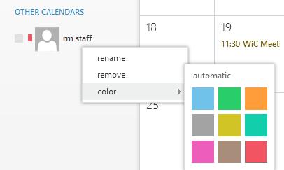 My calendars is a good place to create a calendar unless you re going to be creating a lot of calendars, in which case you might need to set up other calendar groups to organise them. 2.