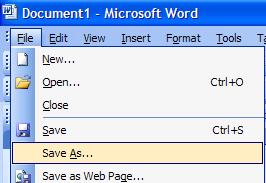 SAVE! T save the current Wrd dcument, chse Save frm the File menu.