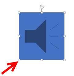 Click the Slide Drag the cursor to expand the shape