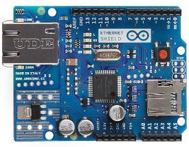 Modules for Arduino Ethernet Shield Standard RJ-45 connection Connection speed: 10/100Mb