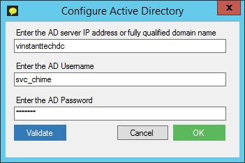 CONFIGURE ACTIVE DIRECTORY In the first step of the configuration wizard, you will need to verify your active directory credentials. ON PREMISE 1. Click Configure AD. 2.