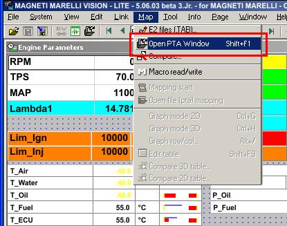 3 Software Setup Marelli SRA-SRAE-SRT small version ECU needs to be set up via Marelli