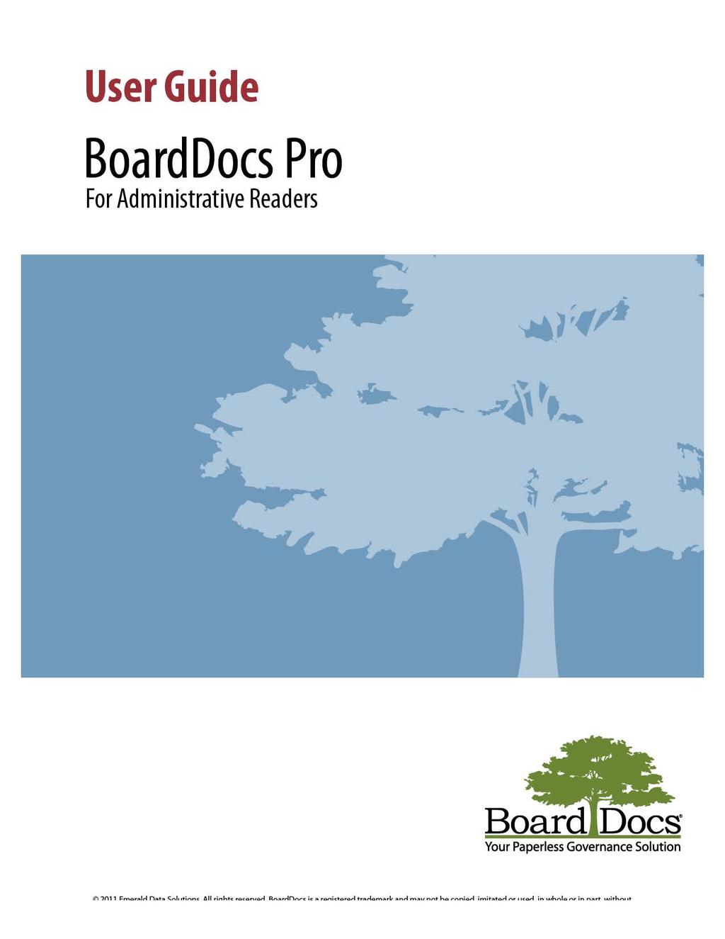 User Guide BoardDocs Pro For
