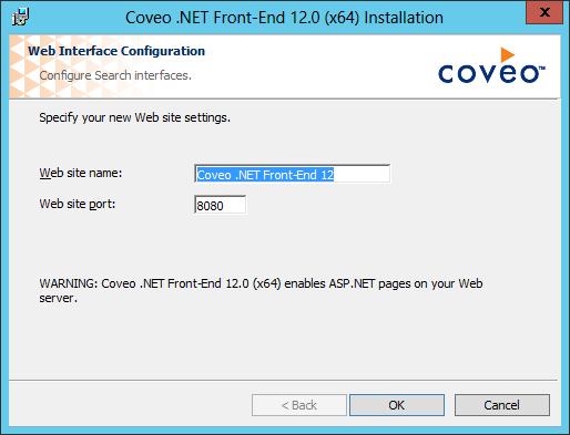 Tip: Once installed on your SharePoint server, you can enable/disable the Coveo search box independently for each site (see "Activating or Deactivating the Coveo.
