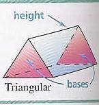the surface are at an equal distance from the center Prism a solid figure with two