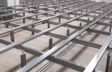 Installation of cable ladders under the floor can be mounted