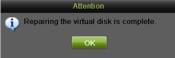 Deleting Array / Vitual Disk You can delete the array and virtual disk. Before deleting the array, the virtual disk(s) under this array must be deleted first.