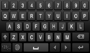 Figure 14 Soft Keyboard The buttons on the soft keyboard represents: Switch to Uppercase: Switch to uppercase input.