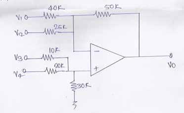 B An integrator using opamp has following component values. R1 = 1k, Rf = 100k and C f =0.1uf. A 1kHz square wave applied to integrator.
