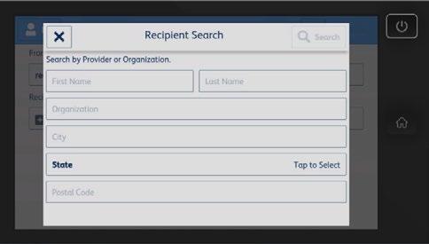 Add Recipients Manually enter a recipient s address, search the national directory, by provider or organization name, to locate the