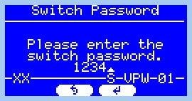 Step 3: If a Password is active in the Tune file you will need to enter it in here via the keypad and press Enter on the V2 keypad. (example of password 1234 shown).