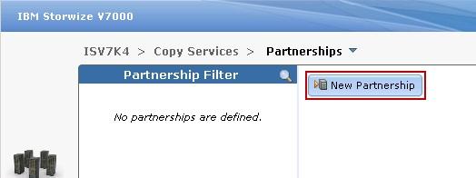 7. Click New Partnership to create a new partnership, as shown in