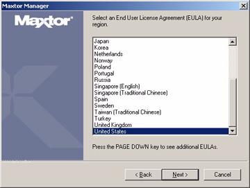 Figure 3: EULA Language Selection Step 4: Select the language in which you want to