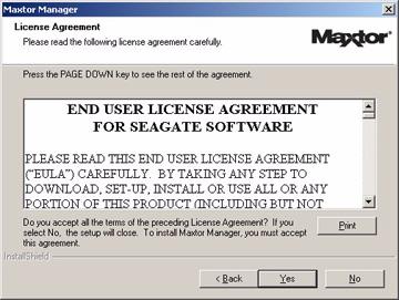 The License Agreement window opens in the selected language: Figure 4: License
