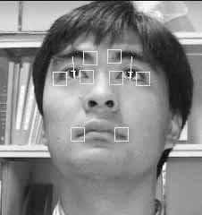 9 : Result of detection of gaze direction. 1 2 3 4 5 6 7 8 9 10 10cm Fig. 10 : Result of accuracy assessment of gaze direction.