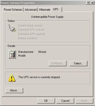 Software Setup in XP 1: From the START button run CONTROL PANEL. 2: Double click POWER OPTIONS.