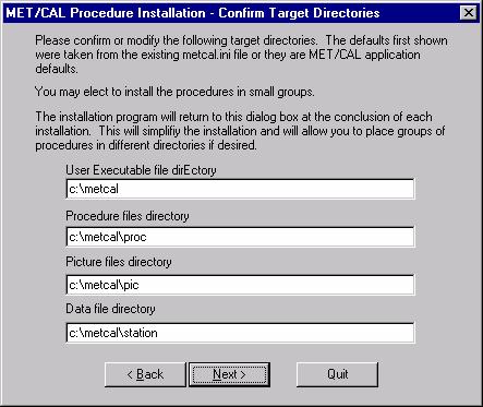 Version 7 Software A Getting Started Exercise Figure 9. Target Directories for Procedures zu09.