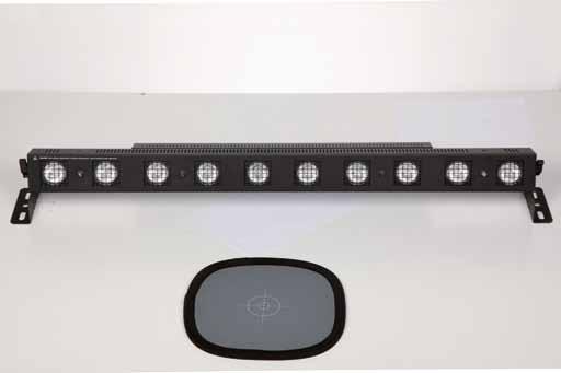 FUNSTRIP DMX LIGHTING FIXTURES Line Blinder matrix of 10 lamps Control by DMX512 protocol (USITT/1990) 1, 2, 5 & 10 DMX channels selection mode 16 pre-selected Stand Alone modes Speed & dimmer scale