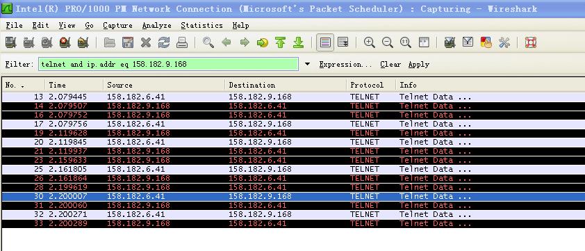 Select the last two frames from the server cslinux1, check the Unicode in the bottom right of Wireshark. Select a frame Take attention to red area and blue dash area.