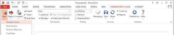 PowerPoint Polling for PC Before the Presentation Creating the Presentation 1.
