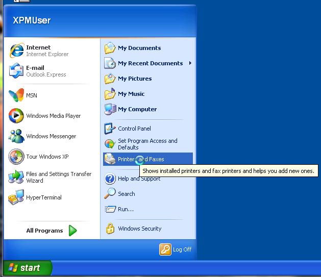 Windows Test Page (XP & Win7) The following will guide you through doing a Windows test page to confirm the driver