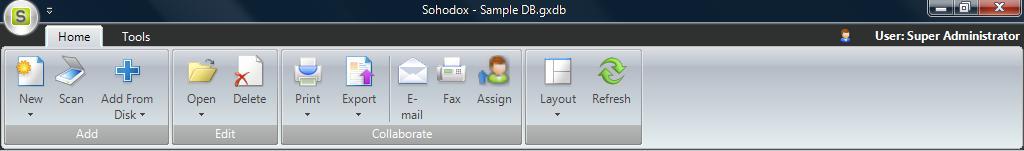 This makes all important tools and features of Sohodox very easily accessible.