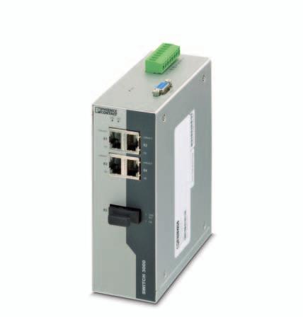 Factoryline 5- and 8-port managed switches with optional fiber optic ports and wide temperature ratings Data sheet 3037_en_B PHOENIX CONTACT 2012-06-20 1 Description The FL SWITCH 300 managed