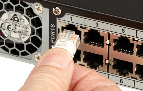 Again, you will hear a clicking noise when cables are inserted correctly.