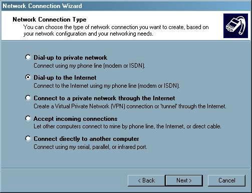 Click the Start menu and then Settings Control Panel Network and Dial-up
