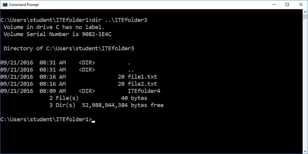 Lab - Common CLI Commands in Windows 10 Step 6: Use the xcopy command.