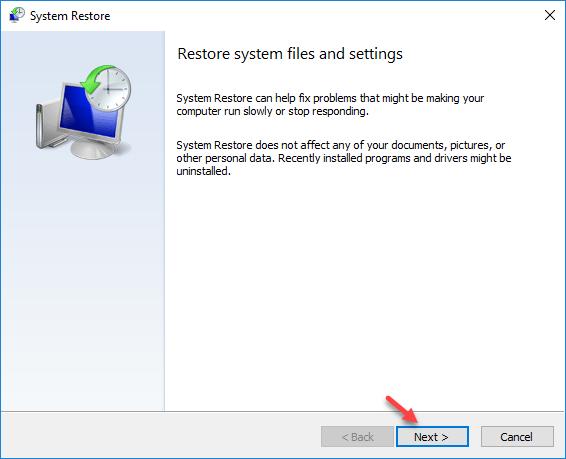 Lab System Restore in Windows 10 Step 2: Work in the System Restore utility. a.