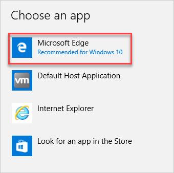 Lab - Configure Browser Settings in Windows 10 If your answer is not Microsoft Edge, use the following steps to set Microsoft Edge as your default browser. Otherwise, go to step b.