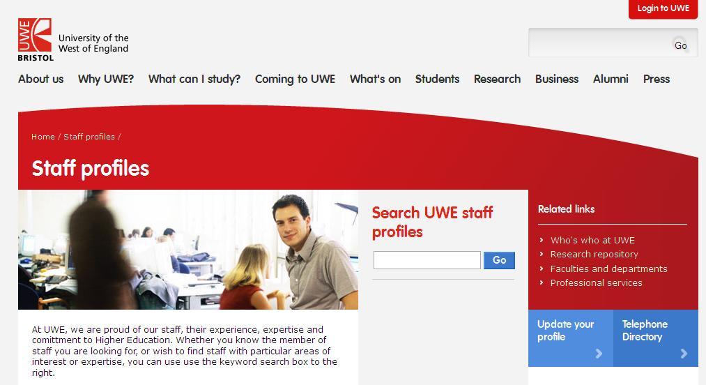 Viewing your public profile We can see our profile and other staff profiles directly from My Site. However, part of your profile will be published publicly. To view your public profile 1.