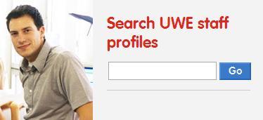 Searching public profiles You can view any staff member s public profile from the people.uwe.ac.uk site.