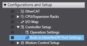10. Appendix 2 Setting the Tag Data Links Using the Software 6 Double-click Built-in EtherNet/IP Port Settings