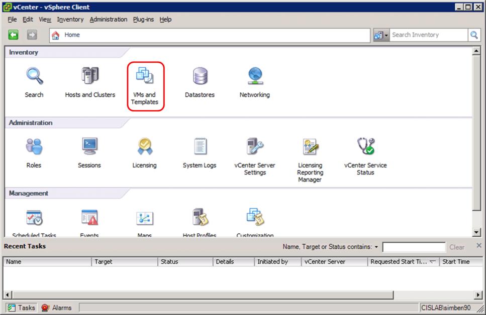 Step 4 Navigate the VLab CIS 90 folder and Arya VMs After the connection is complete you will have