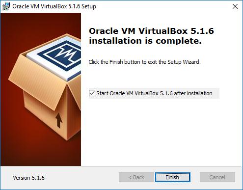 to start the VirtualBox after your setup is completed. Fig 7.