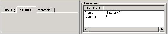 Properties: Name Number Name under which the Explorer manages the tab card and also the