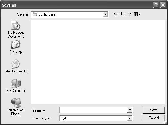 In the application, select Start Capture from the Capture menu in the task bar.