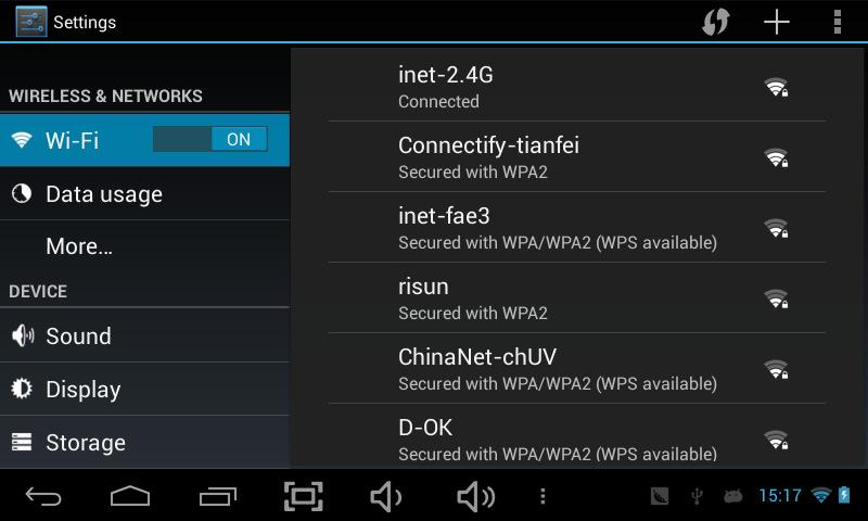 Press System Settings 1. Wireless & networks Set up each setting as you like.
