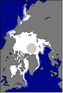 March Arctic -> Ice coverage