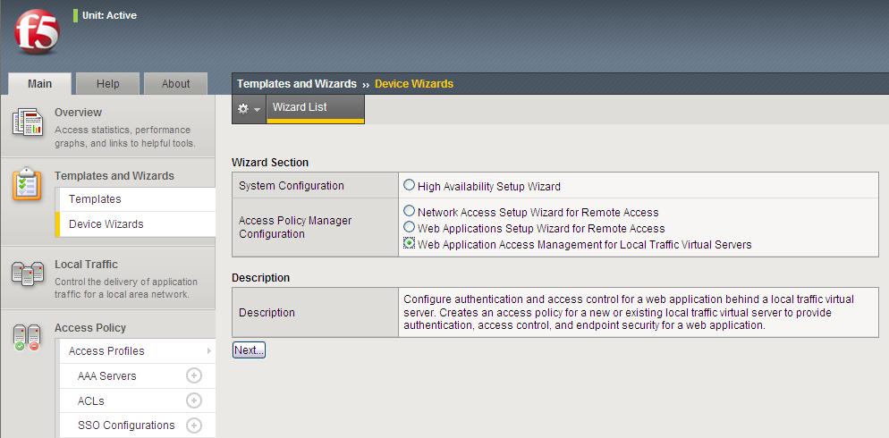 Easy Access Policy Deployment Wizards Deployment-specific
