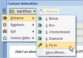 VIII. Inserting Slide Transitions 1. Go to the Animations Tab 2. Pass your mouse pointer over transitions to preview the effects 3.